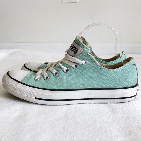 Converse All Star Unisex Mint Green Low Sneakers, size Men’s 7 / Women’s 9 - Picture 6 of 16